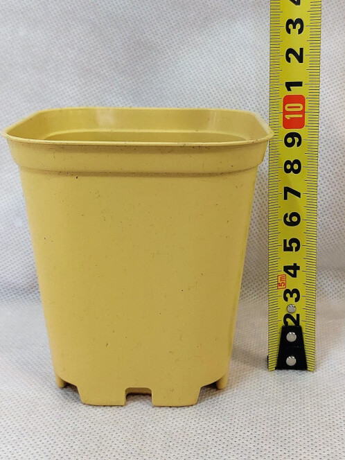 Пластиковый горшок P9 Желтый – вид 1